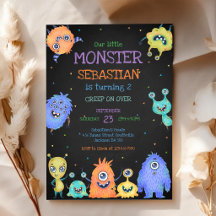 Geburtstagseinladung Kleiner Monster
