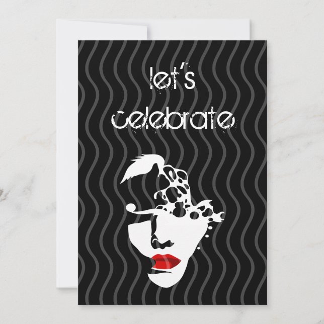 Geburtstagseinladungs-Party Einladung (Vorderseite)