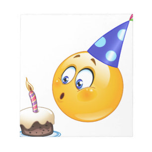 Geburtstagsemoji Notizblock