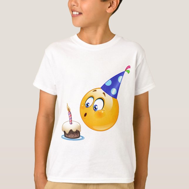 Geburtstagsemoji T-Shirt (Vorderseite)
