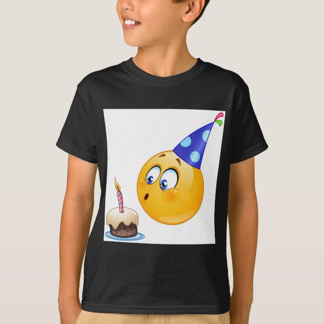 Geburtstagsemoji T-Shirt (Vorderseite)