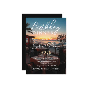 Geburtstagsessen Einladung