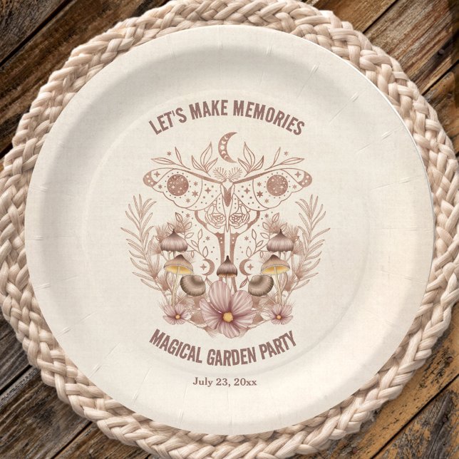 Geburtstagsfamilie Wiedersehen Magisches Celestis- Pappteller (Birthday Family Reunion Magical Celestial Party Paper Plates)