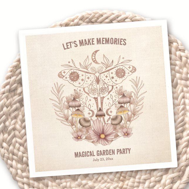 Geburtstagsfamilie Wiedersehen Magisches Celestis- Serviette (Birthday Family Reunion Magical Celestial Party Napkins)