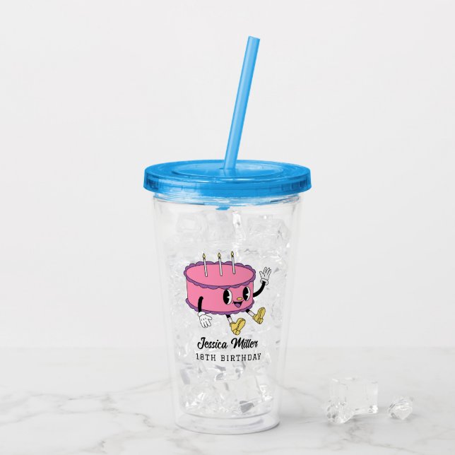 GEBURTSTAGSFEIER ACRYLTRINKBECHER (Rückseite Ice)