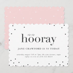 Geburtstagsfeier am Sip-Sip-Hooray Einladung