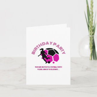 Geburtstagsfeier der Football-Girl, Geschenk des F Einladung