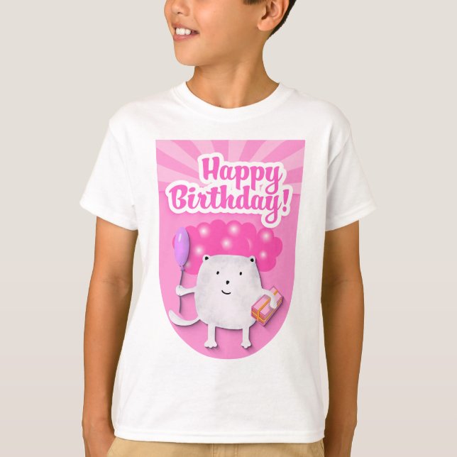 Geburtstagsfeier-Design T-Shirt (Vorderseite)