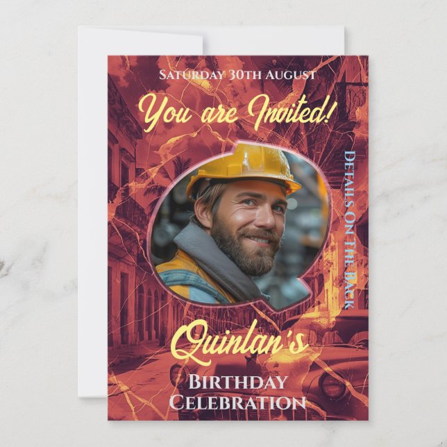 Geburtstagsfeier Einladung (Vorderseite)