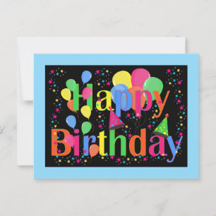 Geburtstagsfeier. Es ist Partyzeit! Postkarte