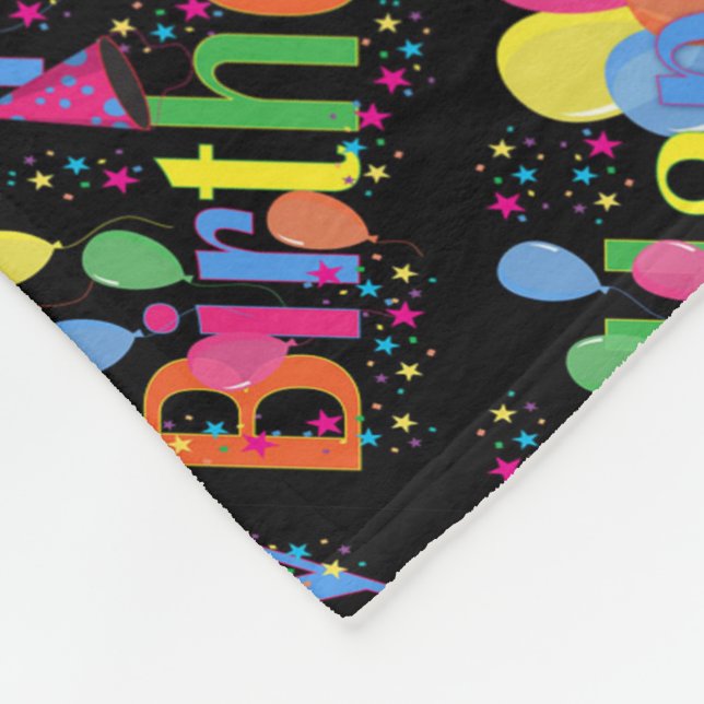 Geburtstagsfeier Fleecedecke (Ecke)