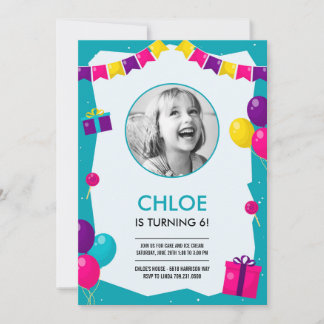 Geburtstagsfeier Foto-Geburtstagseinladung Einladung