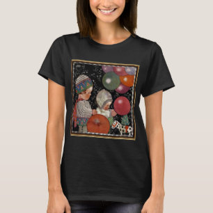 Geburtstagsfeier für Vintage Kinder, Ballons und S T-Shirt