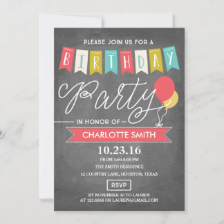 Geburtstagsfeier | Geburtstag Einladung