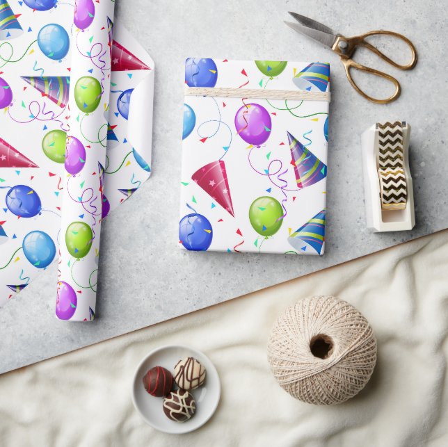Geburtstagsfeier  geschenkpapier (Kunsthandwerk)