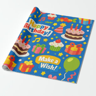 Geburtstagsfeier geschenkpapier
