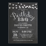 Geburtstagsfeier GRILLEN Einladung 18. Geburtstags<br><div class="desc">Einladung zur GRILLEN am Geburtstag. 18. Geburtstag Einladung Chalkboard Hintergrund mit String Lights. 13. 15. 16. 18. 20. 21. 30. 40. 50. 60. 70. 80. 90. 100. Jegliches Alter. Erwachsener Geburtstag. Geburtstagsparty von Frauen oder Männern. Für weitere Anpassungen klicken Sie bitte auf die Schaltfläche "Anpassen" und verwenden Sie unser Designwerkzeug,...</div>