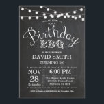 Geburtstagsfeier GRILLEN Einladung 20. Geburtstags<br><div class="desc">Einladung zur GRILLEN am Geburtstag. 20. Geburtstag Einladung Chalkboard Hintergrund mit String Lights. 13. 15. 16. 18. 20. 21. 30. 40. 50. 60. 70. 80. 90. 100. Jegliches Alter. Erwachsener Geburtstag. Geburtstagsparty von Frauen oder Männern. Für weitere Anpassungen klicken Sie bitte auf die Schaltfläche "Anpassen" und verwenden Sie unser Designwerkzeug,...</div>