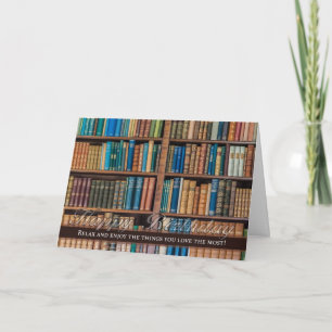 Geburtstagsfeier mit Buchcase Karte