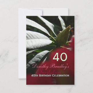 Geburtstagsfeier Rhododendron Custom Einladung