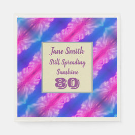Geburtstagsfeier Vivid farbenfrohe Meilenstein Serviette