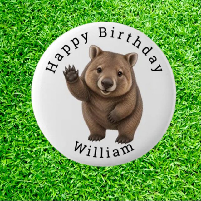  Geburtstagsfeier Wombat Button (  transforms any ordinary birthday into a jaw-dropping, share-worthy experience )