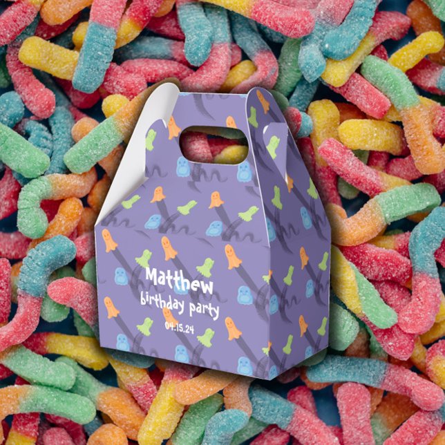 Geburtstagsfeier zu Halloween Geschenkschachtel (Halloween-themed birthday party Favor Box
)