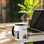 Geburtstagsfreund Schwarze Fotos Tasse<br><div class="desc">Ein Geschenk von Freunden für den 21. Geburtstag einer Frau, die ihr Leben mit 3 Fotos von ihr, ihren Freunden, ihrer Familie, ihrem Interesse oder ihren Haustieren feiert. Personalisieren und fügen Sie ihren Namen, Alter 21 und Ihre Namen. Schwarze Buchstaben. Ein eleganter, klassischer weißer Hintergrund. Ihr Name ist mit einem...</div>
