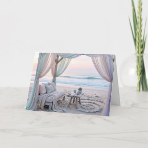 Geburtstagsgartenpavillon am Meer mit Couch Karte