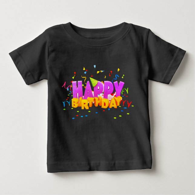 Geburtstagsgeschenk Baby T-shirt (Vorderseite)