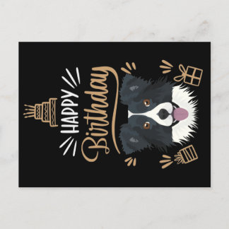 Geburtstagsgeschenk Border Collie Postkarte