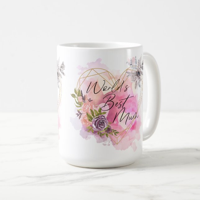 Geburtstagsgeschenk der Blumenwelt Kaffeetasse (VorderseiteRechts)