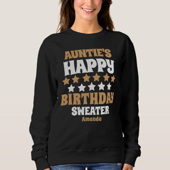 Geburtstagsgeschenk der personalisierten Tante Sweatshirt (Vorderseite)
