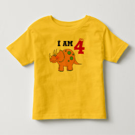 Geburtstagsgeschenk, Dinosaurier-Triceratops Kleinkind T-shirt
