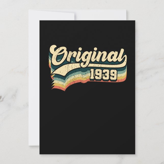 Geburtstagsgeschenk Frauen Geboren 1939 Einladung (Vorderseite)