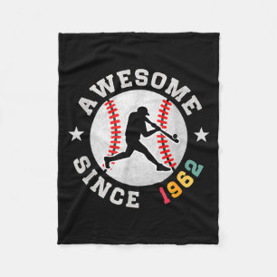 Geburtstagsgeschenk für Baseballliebhaber 64 Jahre Fleecedecke