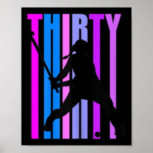 Geburtstagsgeschenk für Frauen Feldhockeyspielerin Poster