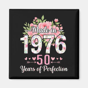 Geburtstagsgeschenk für Frauen, hergestellt 1976,  Magnet