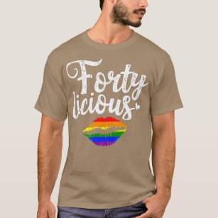 Geburtstagsgeschenk für Gay Lesbian LGB Fortylicio T-Shirt