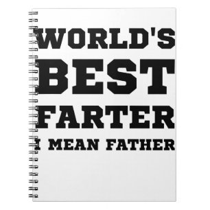 Geburtstagsgeschenk für Papa Weltbester Furzer Vät Notizblock
