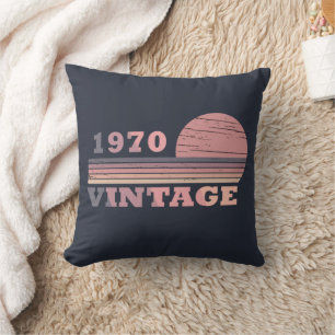 Geburtstagsgeschenk im Jahrgang 1970 Kissen
