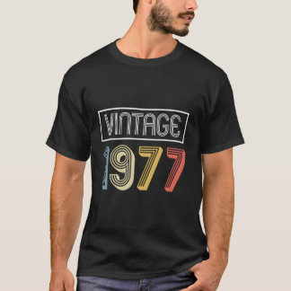 Geburtstagsgeschenk im Vintage-Stil 1977 T-Shirt