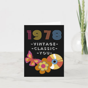 Geburtstagsgeschenk im Vintage-Stil 1978 Retro-Des Karte
