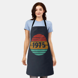 Geburtstagsgeschenk im Vintage-Stil von 1975 Schürze
