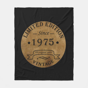Geburtstagsgeschenk Jahrgang 1975 Fleecedecke