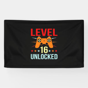 Geburtstagsgeschenk   Level 16 Unlock Gamer Banner