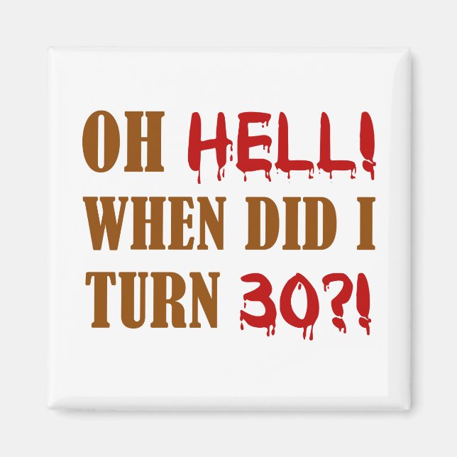 Geburtstagsgeschenk Magnet (Vorne)