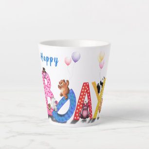 Geburtstagsgeschenk mit Baby Bears Party Milchtasse