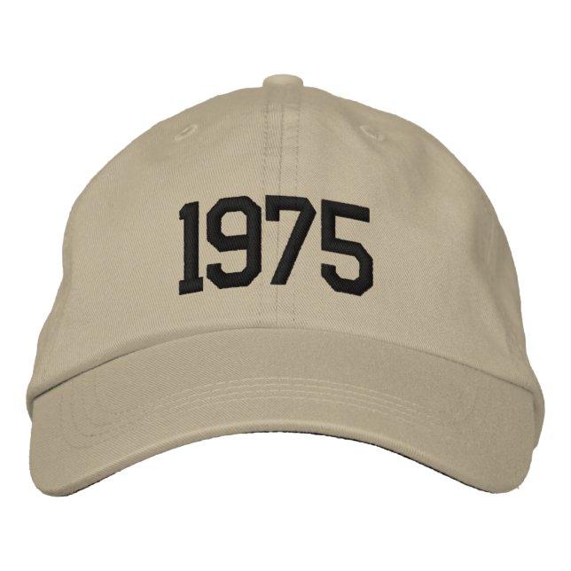Geburtstagsgeschenk Personalisiert 50. Geburtstag Bestickte Baseballkappe (Vorderseite)