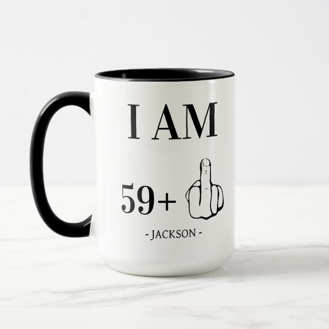 Geburtstagsgeschenk Personalisierte Geburtstagsges Tasse (Links)